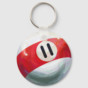11 Ball Keychain