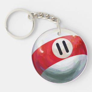 11 Ball Keychain