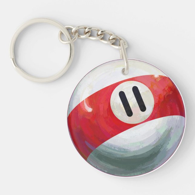 11 Ball Keychain (Front)