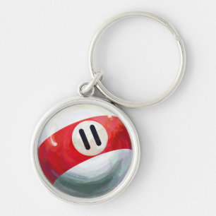 11 Ball Keychain