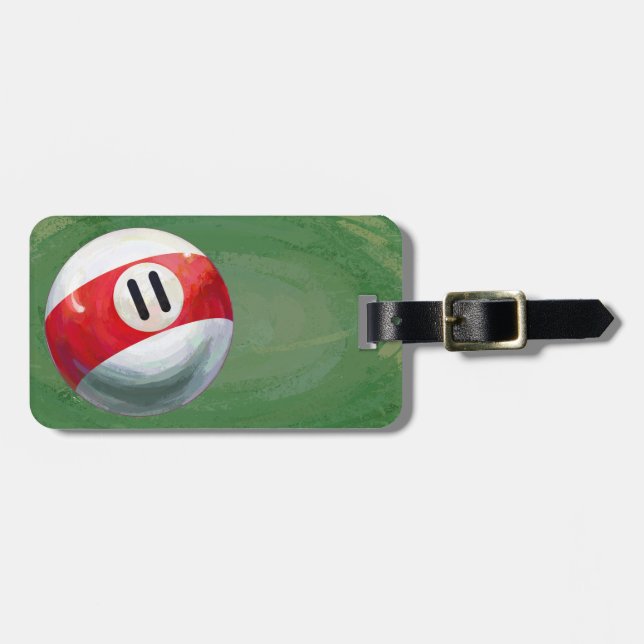 11 Ball Luggage Tag (Front Horizontal)