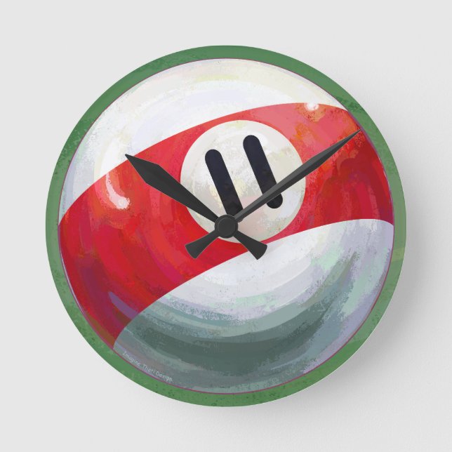 11 Ball Round Clock (Front)