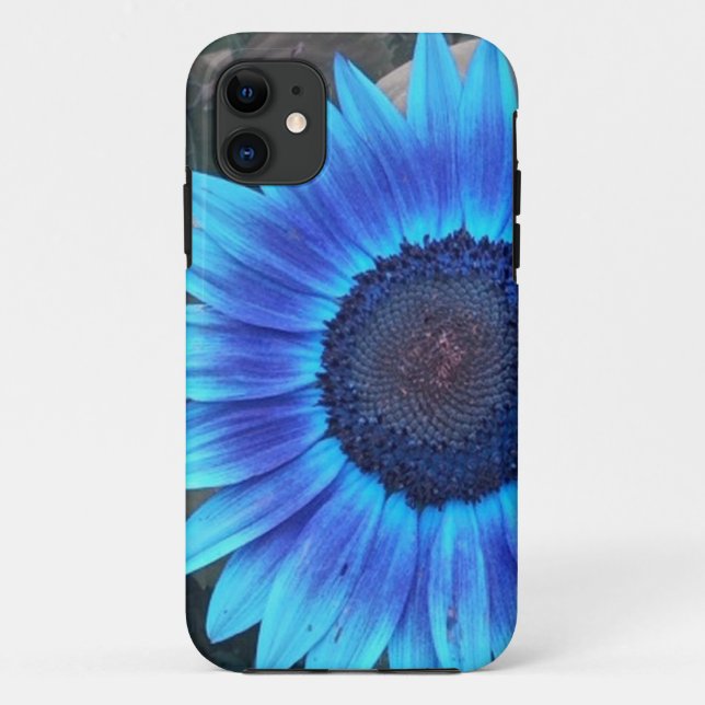 11 Blue Sunflower iPhone 5 coque (Dos)