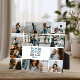 11 Boy Mama Custom Photo Collage Plaque
