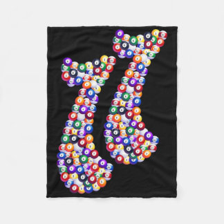 11 Composed Of Billiard Pool Table Fleece Blanket