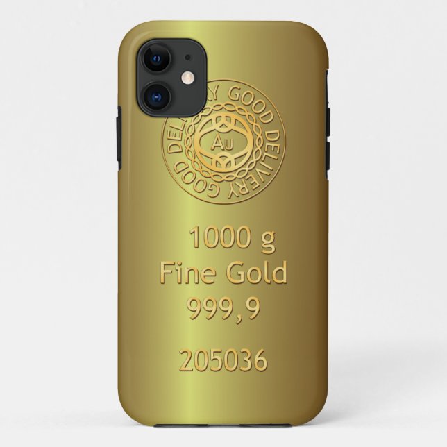 11 Coque Gold Bullion Golden Style iPhone 5 (Dos)