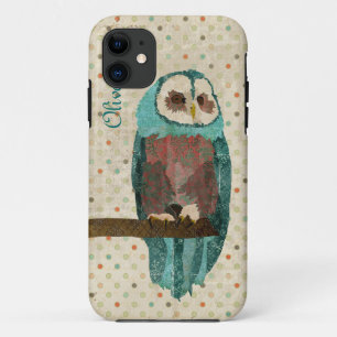 11 Coque iphone azuré de cru de hibou