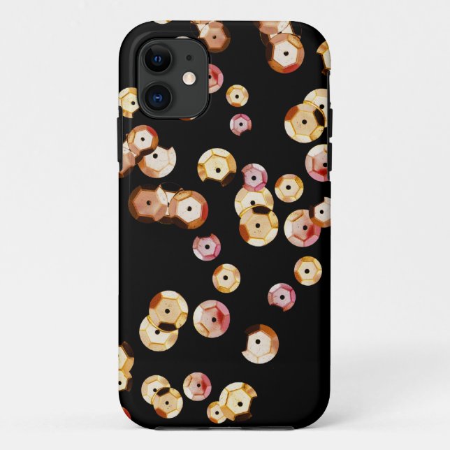 11 Coque iphone de paillette (Dos)