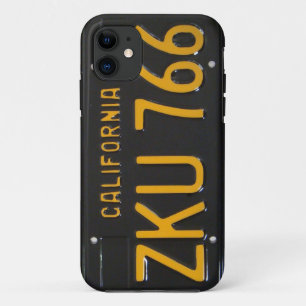 11 coque iphone de plaque minéralogique de CA des