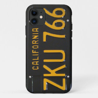 11 coque iphone de plaque minéralogique de CA des