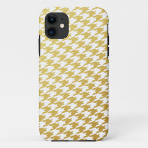 11 Coque iphone Motif Gold Houndstooth
