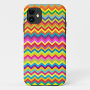 11 Coque iphone multicolore de motif de zigzag de
