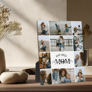 11 Custom Photo Collage Best Mom Ever  Plaque