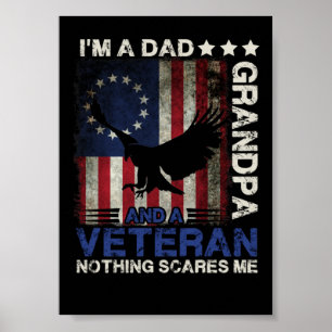 11 Distressed Betsy Ross I'm A Dad Grandpa Poster