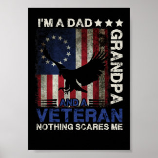11 Distressed Betsy Ross I'm A Dad Grandpa Poster