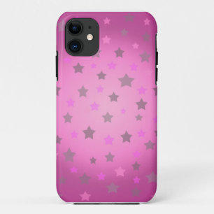 11 étoiles rose et gris motif iphone 5 coque