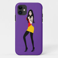 ♔° ・ Fille Vampire mortelle iPhone 5 Coque ・° ♔
