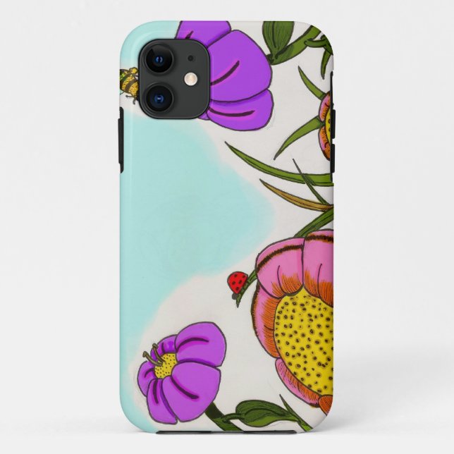 11 Flower Meadow iPhone 5 Coque (Dos)