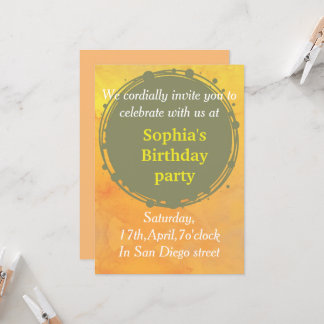 11 invitation à l'anniversaire d'or