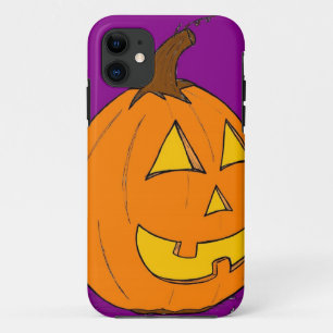 11 Jack o' Lantern violet iPhone 5 Coque à peine là