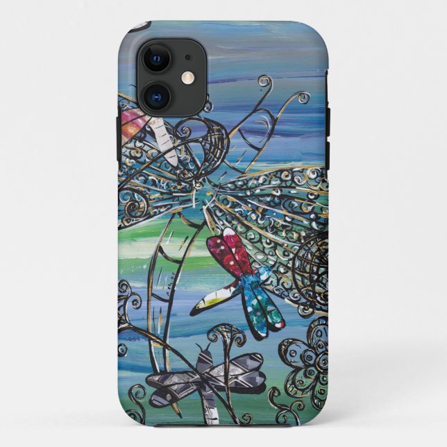 11 La libellule Jewels le coque iphone 2 (Dos)