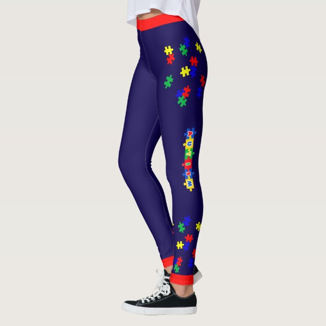 #11 Leggings de sensibilisation à l'autisme (Gauche)