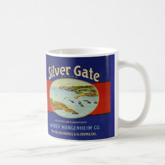 11 onces. la tasse avec le saumon vintage peut