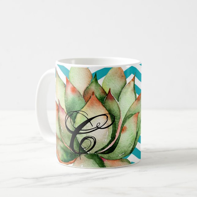  11 Oz. Cactus Cactus Succulent Bohe De La Mug De  (Devant gauche)