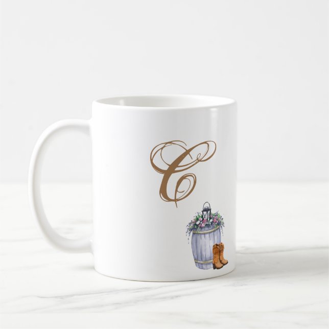 11 Oz. Coffee Mug Summer Country Wedding Rustic Wa (Left)
