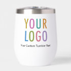 11 oz Insulated Wine Tumbler with Lid Custom Logo