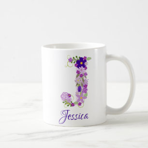 11 oz Lavande Purple Mug de café monogramme