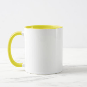 11 oz Mug à Accent Jaune pour Sips de tous les jou