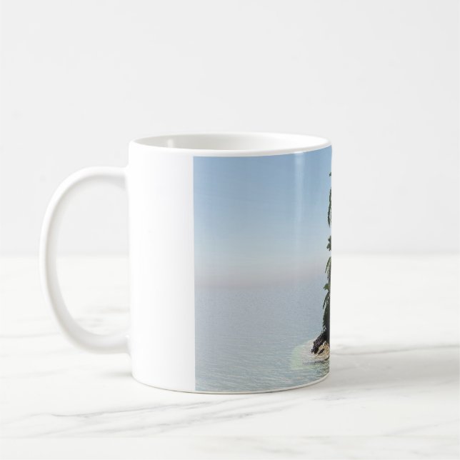 11 oz mug with "Stranded" image (Left)
