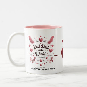 11 oz Two-Tone Personalized Mug Heartfelt
