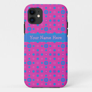 11 Personnalisé iPhone 5/5s Coque-Mate Coque Magenta,