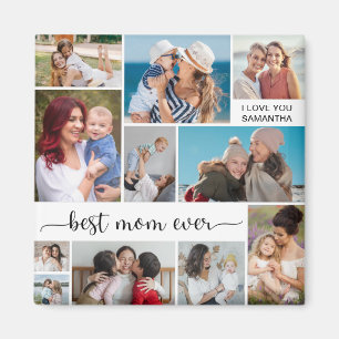   11 Photo Collage Best Mom Ever Magnet