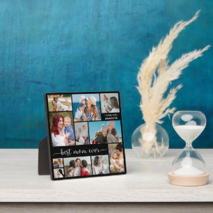 11 Photo Collage Best Mom Ever Plaque