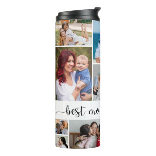 11 Photo Collage Best Mom Ever Thermal Tumbler