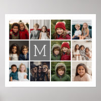 11 Photo Collage industrial box monogram