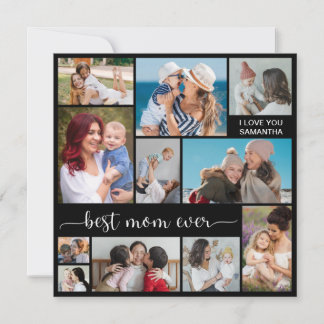 11 Photo Collage Meilleure Maman Carte de voeux