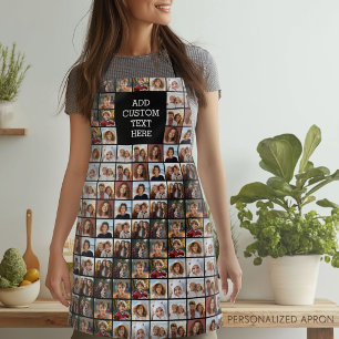11 Photo Collage Pattern - Custom Monogram Apron