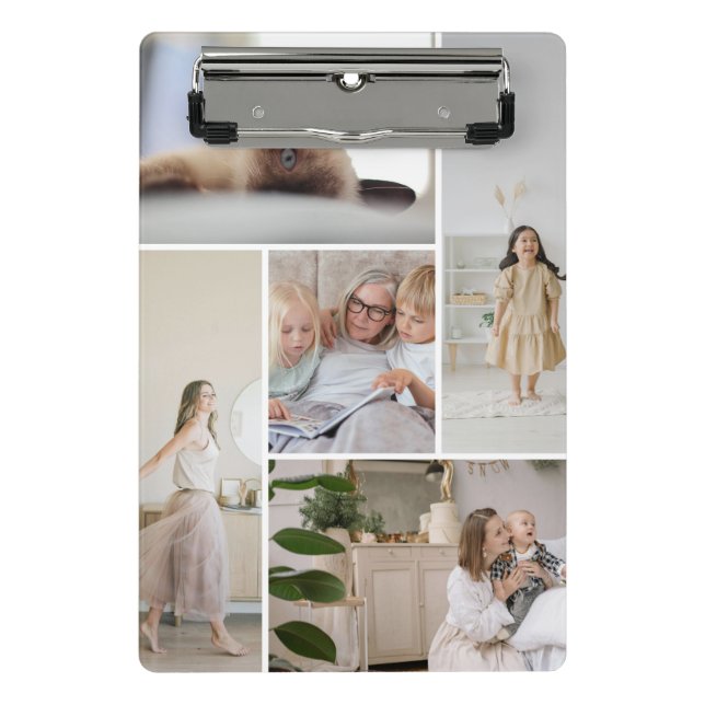 11 Photo Collage Template Personalized Mini Clipboard (Front)