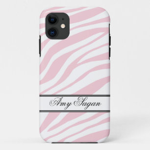 11 Pink Zebra Imprimer iPhone 5 Coque personnalisé
