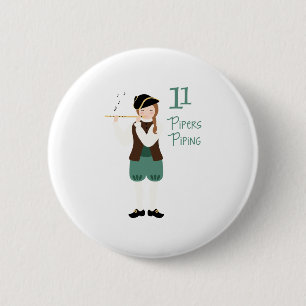 11 Pipers Piping 2 Inch Round Button