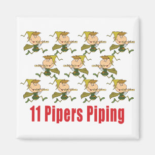 11 Pipers Piping Magnets