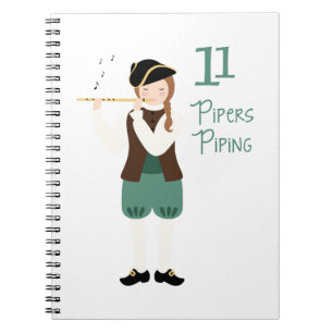 11 Pipers Piping Notebook