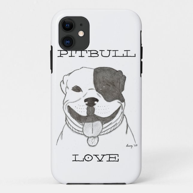 11 Pitbull Love iPhone 5 Tough Extreme Coque (Dos)