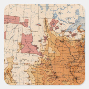 11 Population 1880 Square Sticker