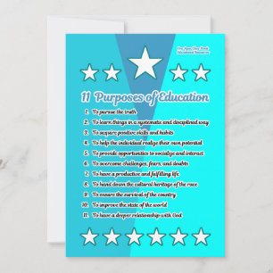 11 Purposes of Education