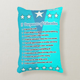 11 Purposes of Education Accent Pillow